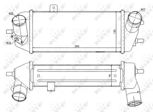 NRF Charge Air Cooler (30327)
