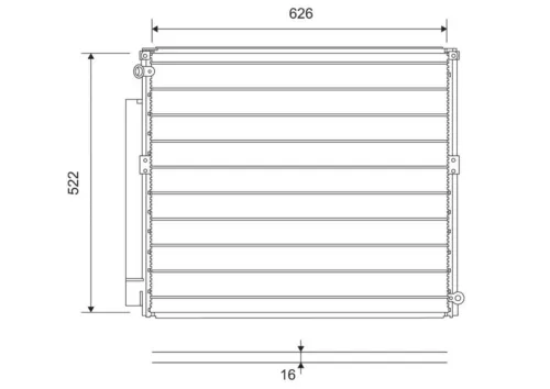 VALEO Condenser, air conditioning (814203)