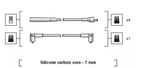 MAGNETI MARELLI Ignition Cable Kit (941318111251)
