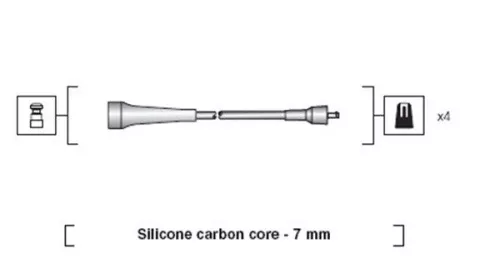 MAGNETI MARELLI Ignition Cable Kit (941318111263)
