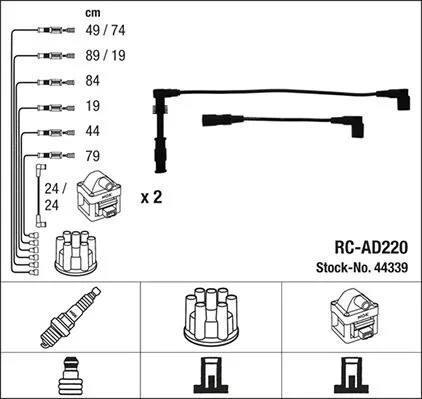 NGK Ignition Cable Kit (44339)