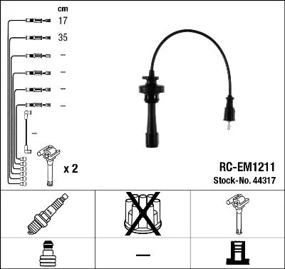 NGK Ignition Cable Kit (44317)