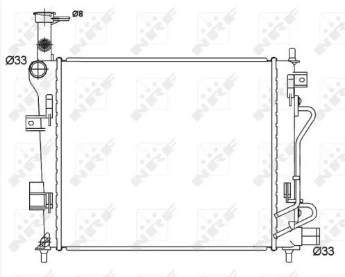 NRF Radiator, engine cooling (53147)