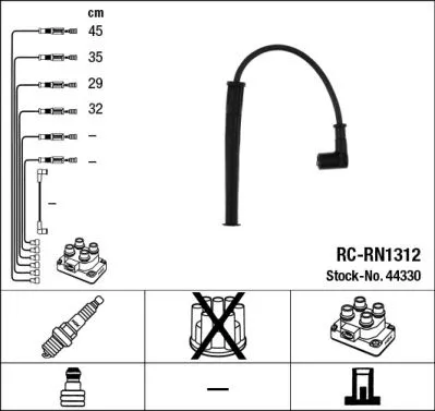NGK Ignition Cable Kit (44330)