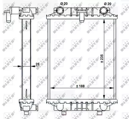 NRF Radiator, engine cooling (59183)