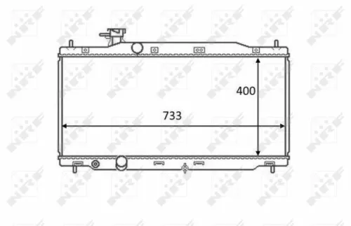 NRF Radiator, engine cooling (58458)