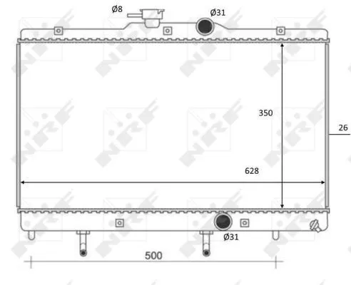 NRF Radiator, engine cooling (59078)