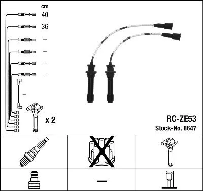 NGK Ignition Cable Kit (8647)