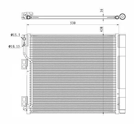 NRF Condenser, air conditioning (350327)