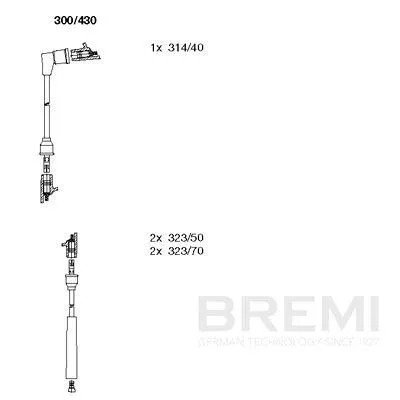 BREMI Ignition Cable Kit (300/430)