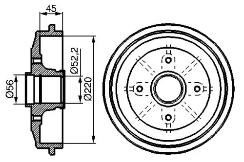 BOSCH Brake Drum (0 986 477 151)