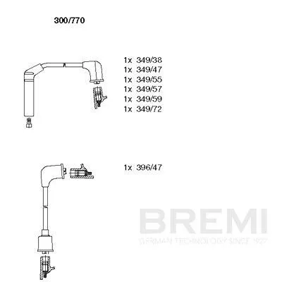 BREMI Ignition Cable Kit (300/770)
