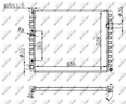 NRF Radiator, engine cooling (59147)