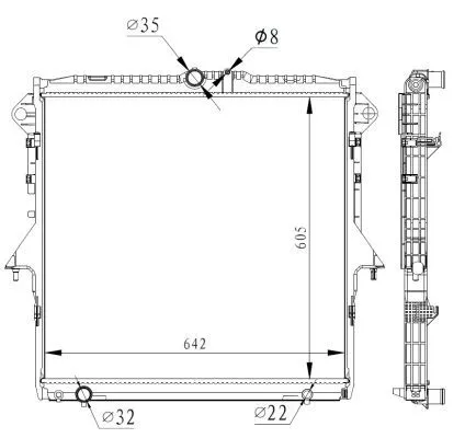 NRF Radiator, engine cooling (59261)