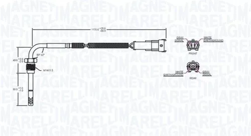 MAGNETI MARELLI Sensor, exhaust gas temperature (172000239010)