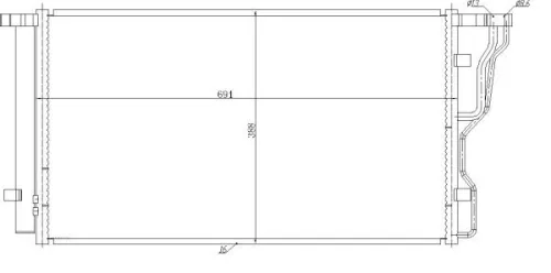 NRF Condenser, air conditioning (350486)