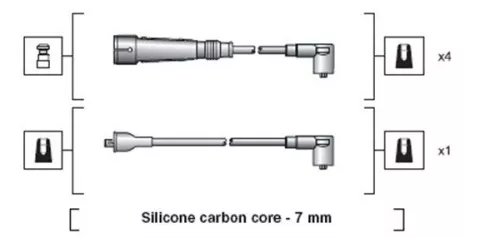 MAGNETI MARELLI Ignition Cable Kit (941318111155)