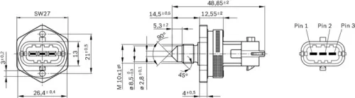 BOSCH Sensor, fuel pressure (0 261 545 053)