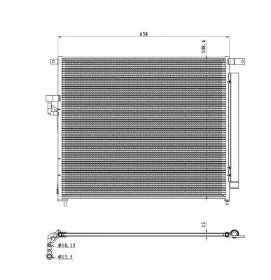 NRF Condenser, air conditioning (350425)