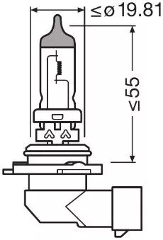 OSRAM Bulb, cornering light (9006NL)