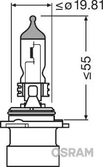 OSRAM Bulb, cornering light (9006XS)