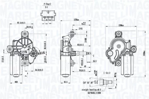 MAGNETI MARELLI Wiper Motor (064342011010)