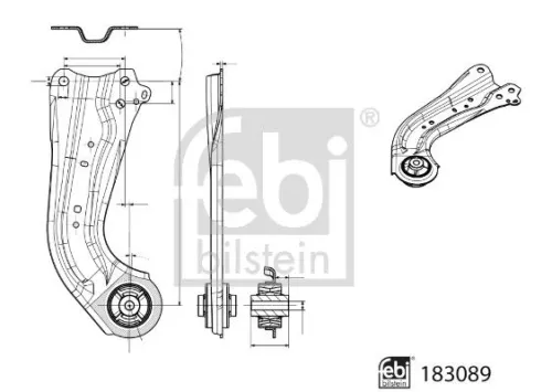 FEBI BILSTEIN Control/Trailing Arm, wheel suspension (183089)