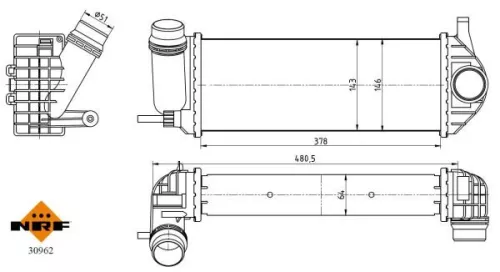 NRF Charge Air Cooler (30962)