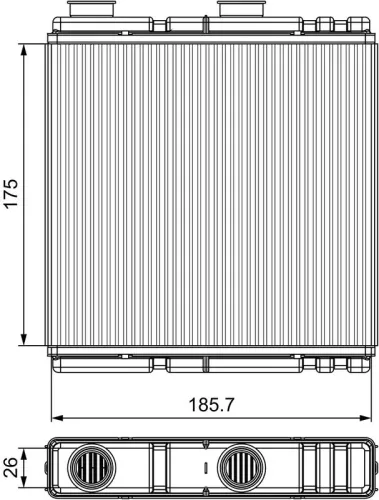 VALEO Heat Exchanger, interior heating (811543)