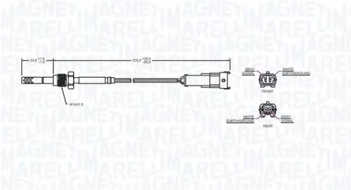 MAGNETI MARELLI Sensor, exhaust gas temperature (172000159010)