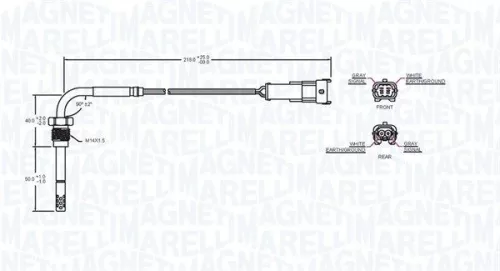 MAGNETI MARELLI Sensor, exhaust gas temperature (172000193010)
