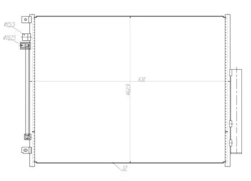 NRF Condenser, air conditioning (350459)