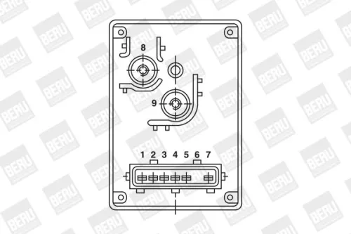 BorgWarner (BERU) Relay, glow plug system (GR054)