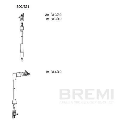 BREMI Ignition Cable Kit (300/321)