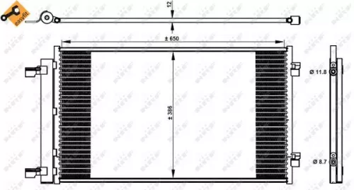 NRF Condenser, air conditioning (350339)