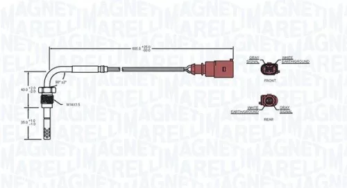 MAGNETI MARELLI Sensor, exhaust gas temperature (172000069010)