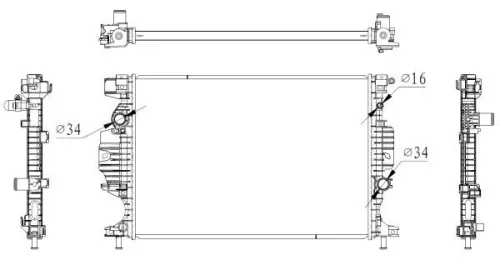 NRF Radiator, engine cooling (59284)