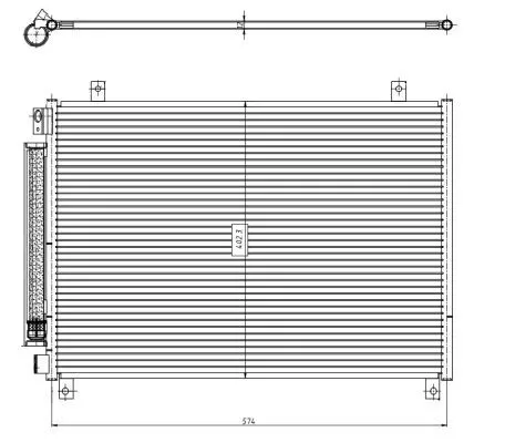 NRF Condenser, air conditioning (350461)