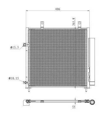 NRF Condenser, air conditioning (350451)
