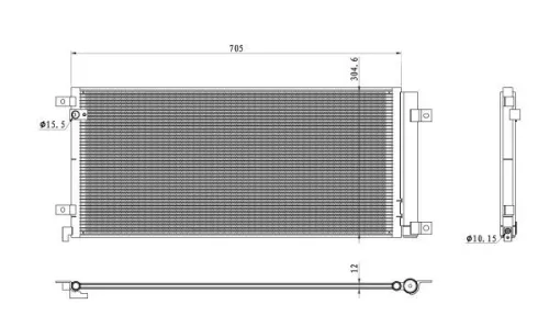 NRF Condenser, air conditioning (350494)