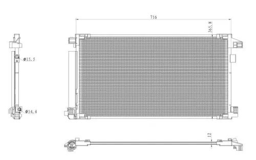 NRF Condenser, air conditioning (350500)