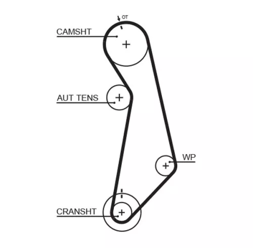 GATES Water Pump & Timing Belt Kit (KP15489XS-2)