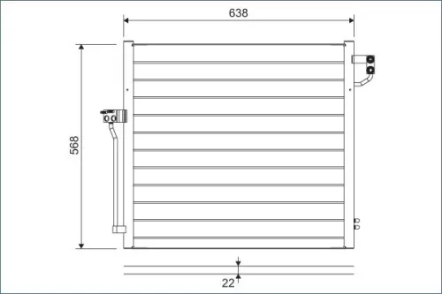 VALEO Condenser, air conditioning (822623)