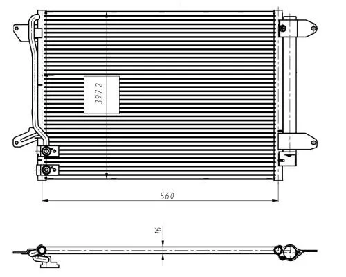 NRF Condenser, air conditioning (350507)
