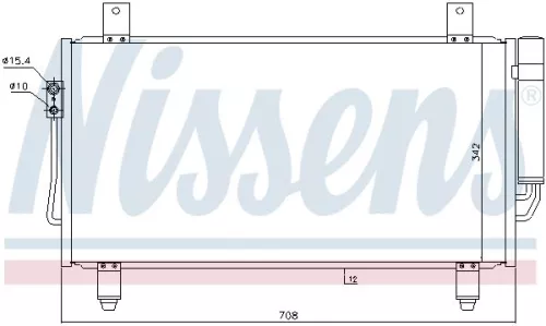 NISSENS Condenser, air conditioning (940435)