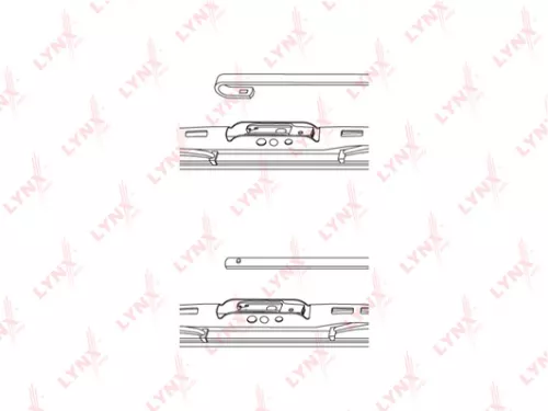 Conventional wiper blade, 480mm