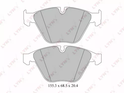 Disc brake pads, front
