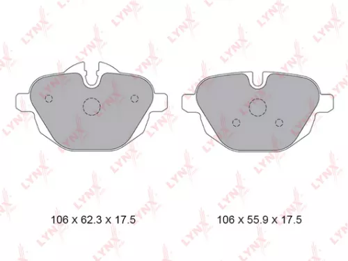 Disc brake pads, rear
