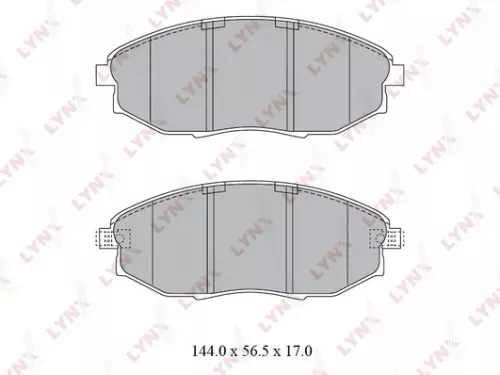 Disc brake pads, front