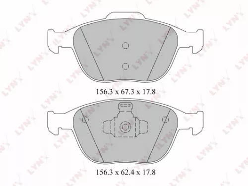 Disc brake pads, front